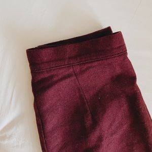 Burgundy skirt
